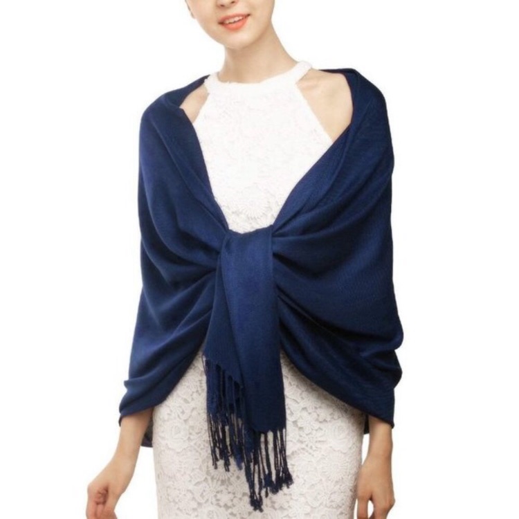 Shawls And Wraps For Evening Navy